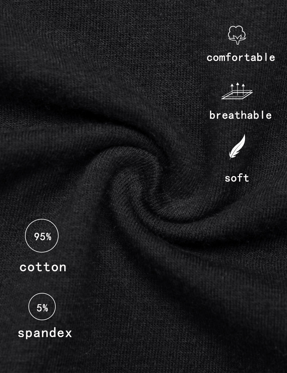 Molasus Mens Boxer Briefs Soft Cotton Underwear Open Fly Tagless Underpants Pack of 7
