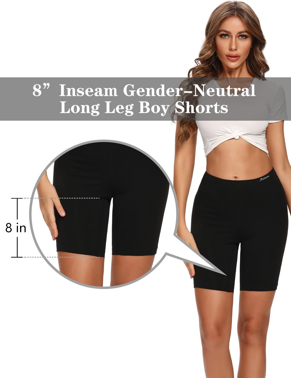 Molasus Womens Cotton Boxer Shorts Underwear Anti Chafing Bike Shorts(Regular & Plus Size)