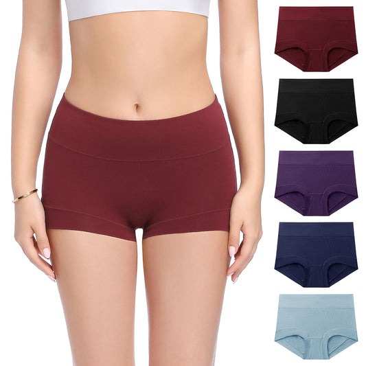 Women's Cotton Underwear High Waisted Full Coverage Ladies Panties