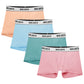 Molasus 4.5" Inseam Womens Cotton Boxer Briefs Underwear Boy Shorts Panties