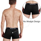 Molasus Mens Cotton Stretch Trunks Underwear No Fly Tagless Underpants Pack of 5 Black