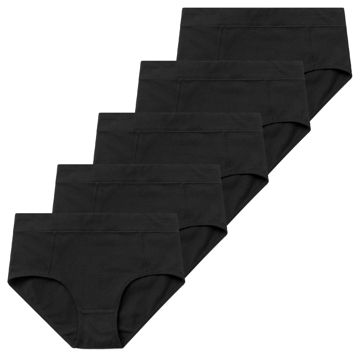 Ladies High Waist Knickers Women's Cotton Briefs Underwear Full Back  Coverage 
